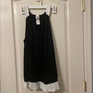 plus size white and blank top